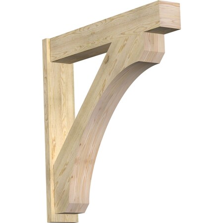 Ekena Millwork Legacy Block Rough Sawn Outlooker, Douglas Fir, 8"W x 46"D x 46"H OUT08X46X46LEC05RDF
